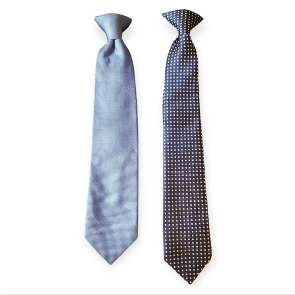 Chaps Kid's Clip On Tie Bundle